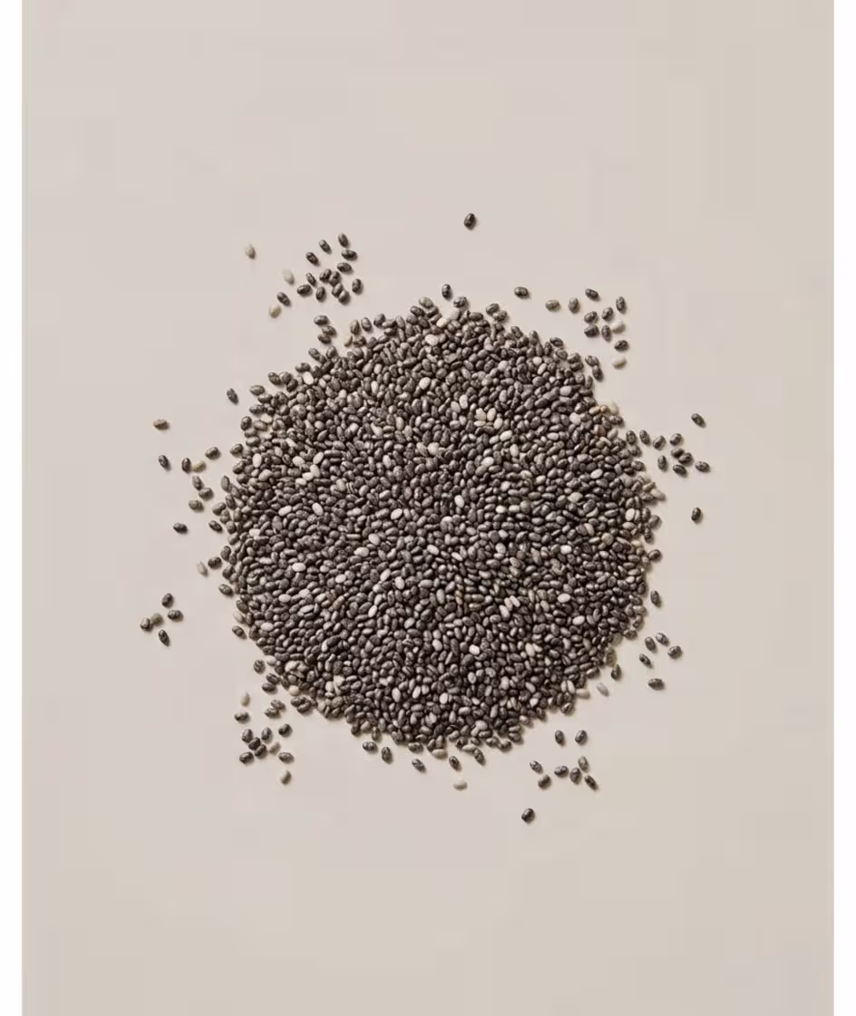 Bowl of chia seeds