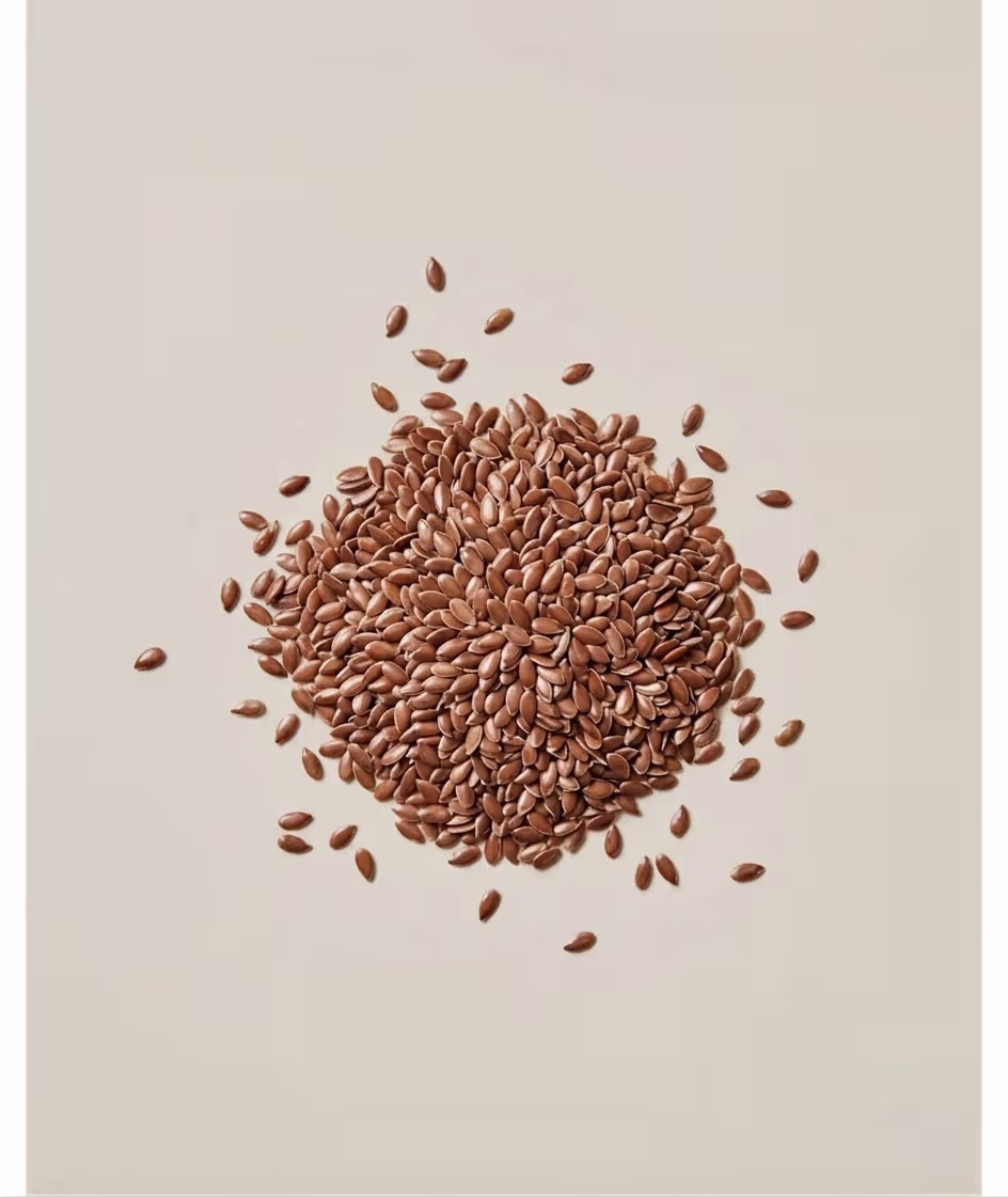 Bowl of flax seeds